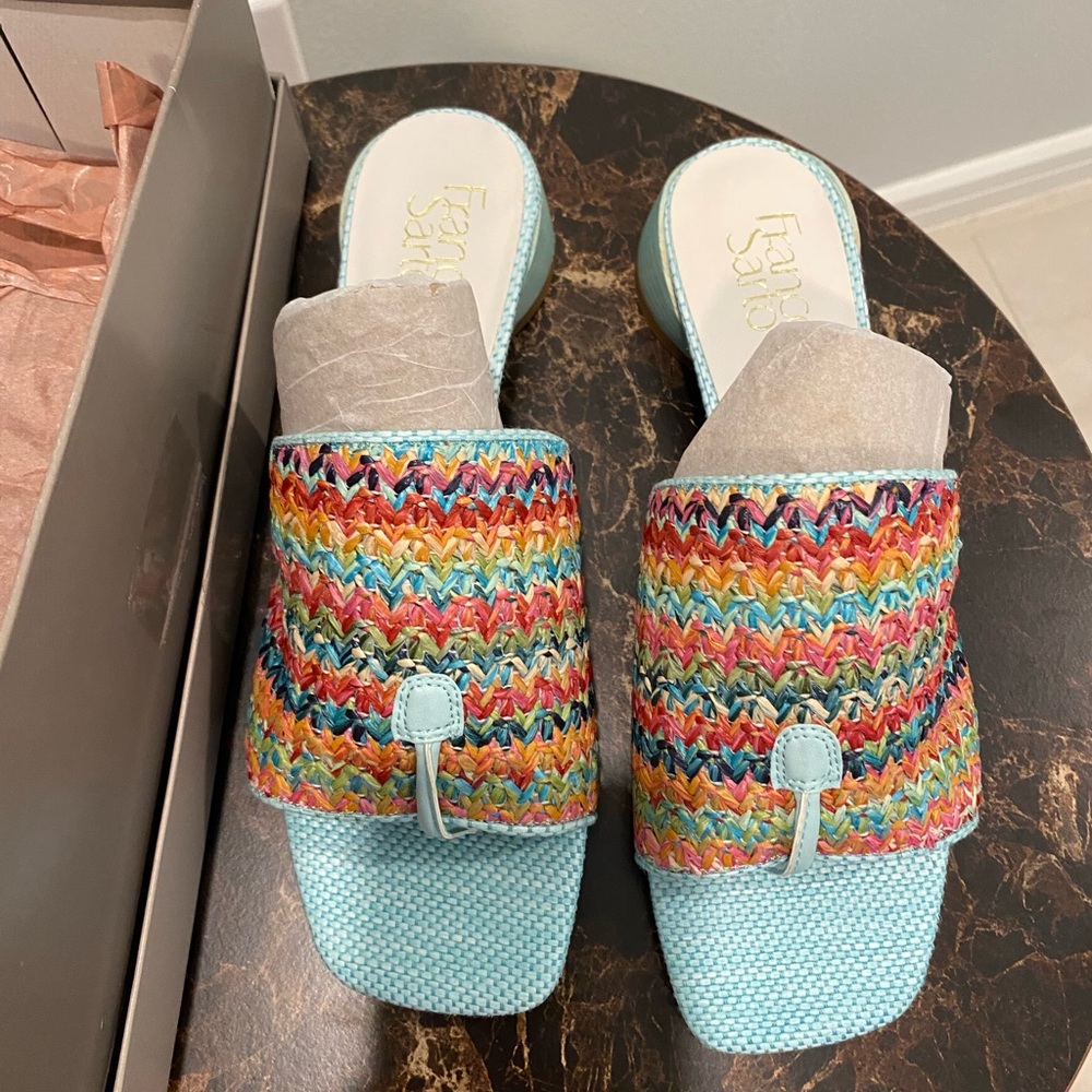Franco Sarto Multicolour Slides. 8M. NIB.